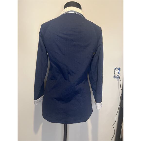 Duluth Trading Company Navy Blue Long Sleeve Collared Camp Shirt Medium Women’s - Picture 6 of 6